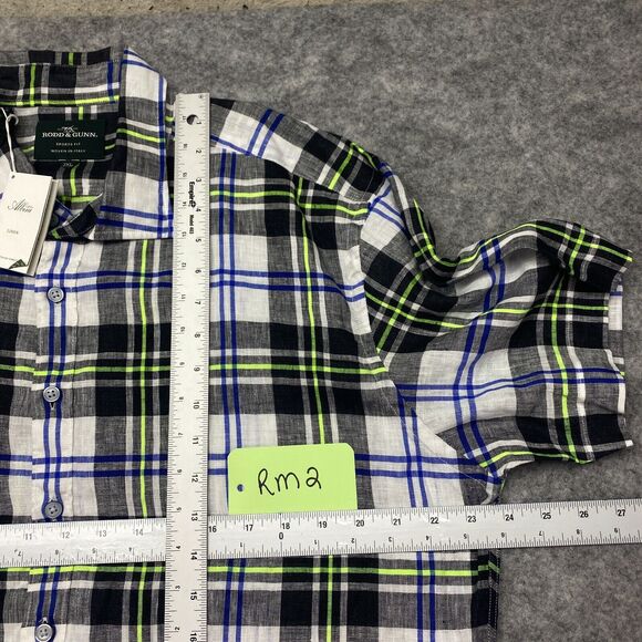 Rodd and Gunn Shirt Mens XXL Sports Fit Linen Plaid Preppy Casual Lightweight - Picture 6 of 10